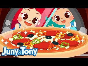 Pizza Song for Kids 🍕 | Let's Make a Pizza! | Food Songs for Kids | JunyTony