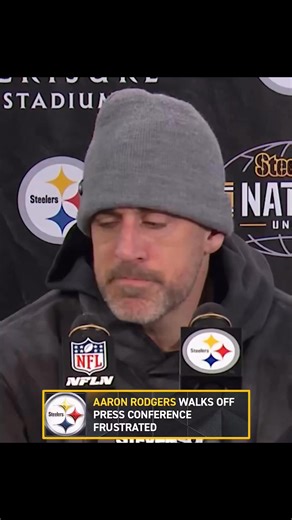 Aaron Rodgers got upset when he was asked another question about Mike Tomlin and walked off. (via NFL on FOX) | Football Forever