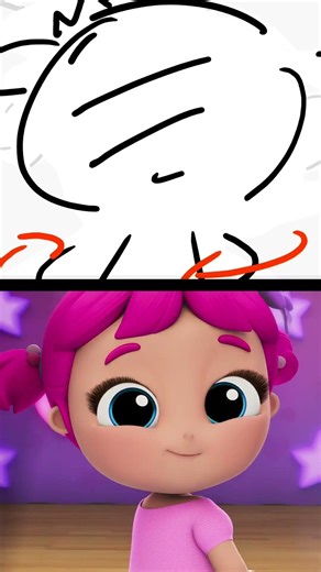 Behind The Ballet! 🩰 Little Angel Dance & Draw Tutorial #kids #shorts