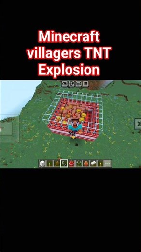 MINECRAFT VILLAGERS TNT Explosion 💥 #minecraft #trending