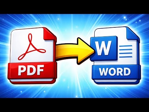 How to convert a pdf file to word for FREE (easy and fast method ✅)