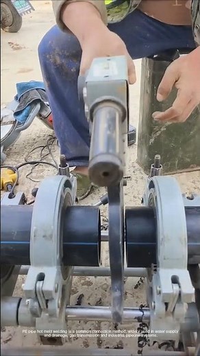 PE pipe hot melt welding process
