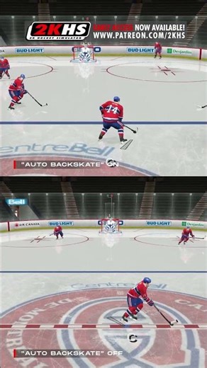 The "AUTO BACKSKATE" feature (dev diary) #2khs #nhl #icehockey