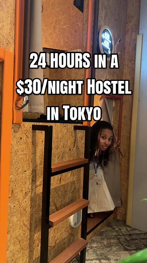 would you stay in this hostel? #traveltiktok #tokyo #solotravel #vlog | hostels