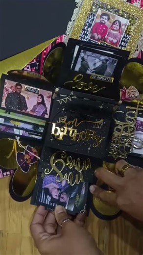 Special birthday explosion box for husband #explosionbox #explosionboxforbirthday #diy