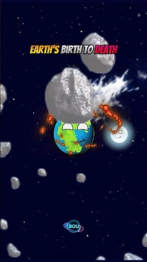 Earth's Past VS Earth's Future #earth #solarsystem #planet #moon #space #shortvideo #viral