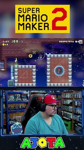 🤔 SPEEDRUN with the HEADWIND 🤔 #nintendo #supermariomaker2 #shorts #proplayer #video games