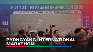 North Korea held its first Pyongyang International Marathon in six years on Sunday, April 6 with hundreds of runners taking to the streets of the capital and citizens cheering them on. Link to full story in the comments section. | ABS-CBN News