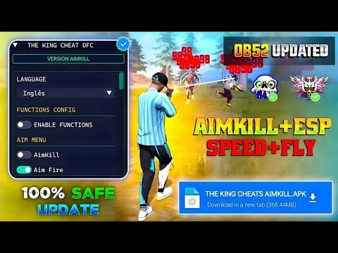 OB52 HACK ✅ Free Fire Headshot Hack Free fire Mod Menu Apk Autokill + fly Hack FF Panel Hack 2026 ❤️