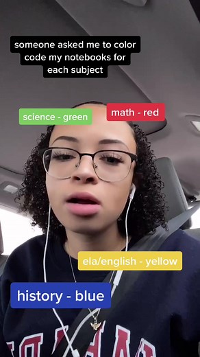 Color-Coded Notebooks by Subject