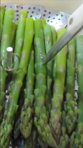 STEAMED ASPARAGUS 😋 Perfectly Cooked 😍 #food #vegetables #cooking asparagus #recipe #tutorial