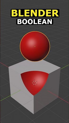 Try Booleans In Blender #blender #3d #tutorial