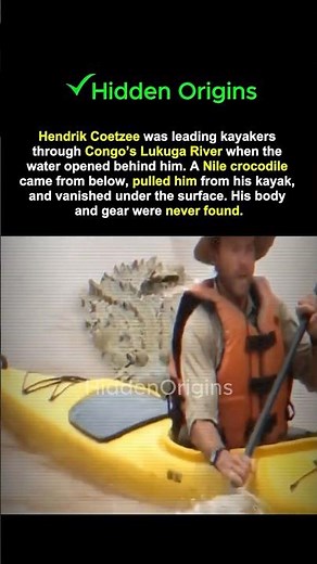 The Kayaker Who Disappeared in 3 Seconds 🐊 #survival #crocodile #shorts
