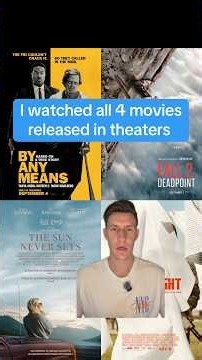 4 movies being released in theaters today. #movie #movierecommendation #movietok #moviereviews