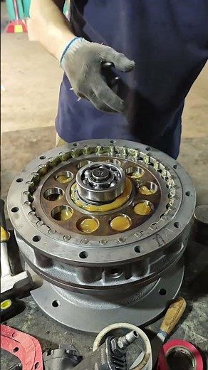 Cycloidal gearbox assembly process. #gearbox #gearunits #reducer #cycloidal #drive #transmission