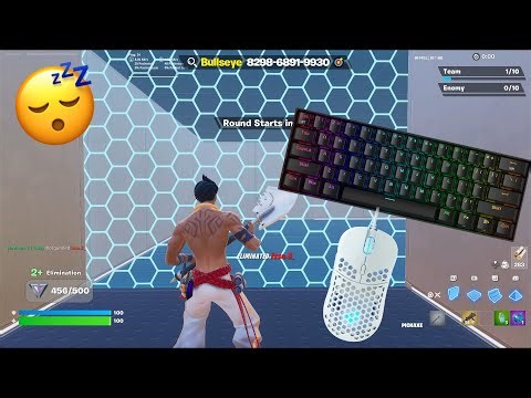 Fortnite keyboard ASMR😴 Piece control & practice map🤩