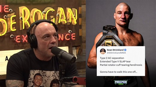 🎙️ Joe Rogan talks about Sean Strickland going into the Khamzat Chimaev fight with an injured shoulder"Sean had a blown-out shoulder... I noticed before the fight started, Sean kept doing this with his right arm, like he was warming it up. I’m like, ‘Oh… that’s what I do when my shoulder hurts.’ You test it, see how hurt it is, and feel the range of motion.That motherf*cker still fought. A lot of guys would’ve pulled out. A lot of guys would’ve said, ‘I can’t use my arm, I’m pulling out.via: @j