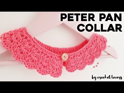 HOW TO CROCHET A PETER PAN COLLAR: easy crochet collar ALL SIZES | step by step tutorial