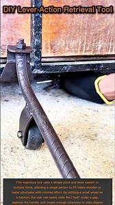 DIY Lever-Action Retrieval Tool: Lift Heavy Objects Easily!