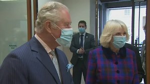 Prince Charles and Camilla visit Queen Elizabeth Hospital