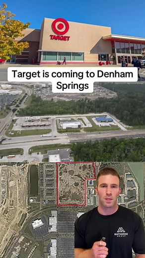It’s happening — Target is officially planning a Denham Springs location at Juban Crossing. Good spot or bad spot? Drop your take👇 #BatonRouge #NewDevelopment #FYP #denhamsprings #louisiana