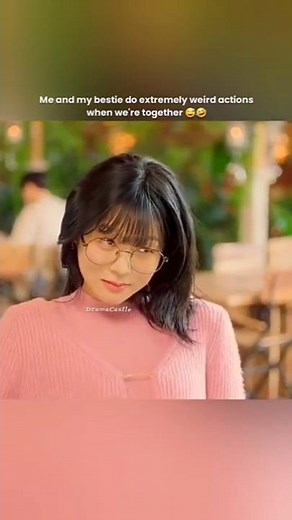 We do extremely weird actions 🤭😅 #kdrama #sanha #arin #bff #funny #shorts