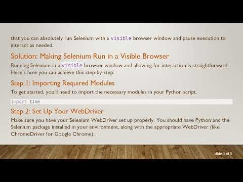 Can I Run Selenium WebDriver in a Visible Browser Window? Here’s How!