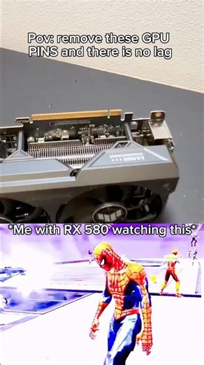 Remove pins Gpu No lag #pc #pcgaming #gamingpc