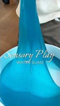 Water Slime ohne Kleber selber machen 💧✨ #diyforkids #diyslime #waterslime #kidsactivities