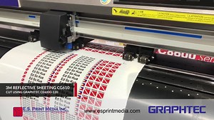 Printing and Cutting of 3M CG610 Reflective Sticker using Creons Plus DX5 and Graphtec CE6000-120 #ESPrint #3M #3MPhilippines #Graphtec #ESPrintMedia | ES Print Media Inc.