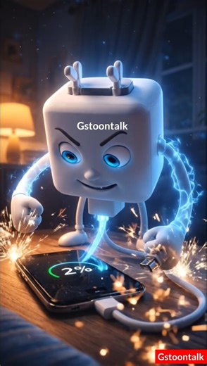 1% Battery ka Masiha! 🔋⚡ | Talking Charger #shorts