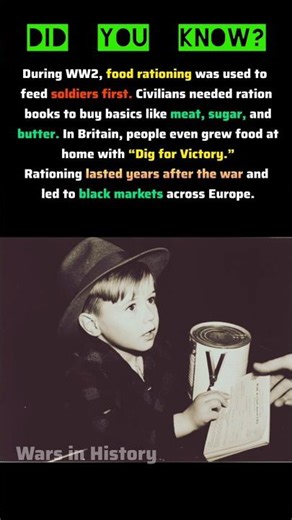 Food Rationing in WW2 #ww2