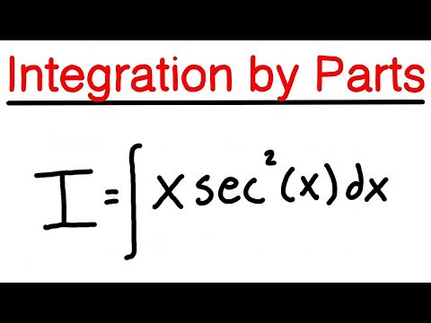 Integration by Parts Example Problem #2