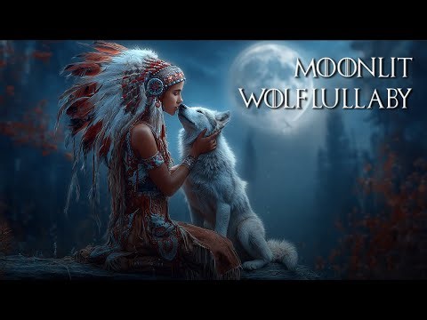 Moonlit Wolf Lullaby | Native American Flute Music for Deep Sleep, Calm & Inner Peace