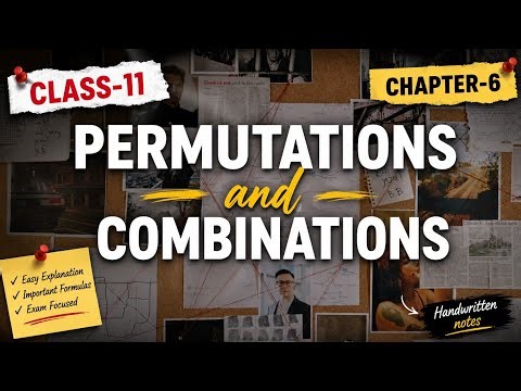 Permutations and combinations // class -11th chapter -6 // Handwritten notes// full chapter #maths