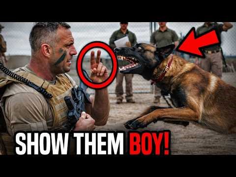 Navy SEAL Trains Failing K9 Dog With One Whistle | Military Dog Training Transformation