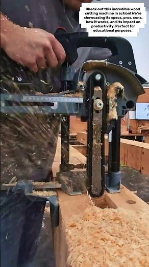 Wood Cutting Machine in Action!