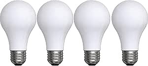 GE Classic LED Light Bulbs, 40 Watt, Soft White, A19 (4 Pack)