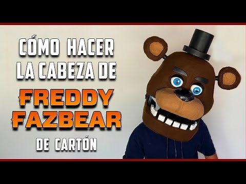 Cómo Hacer la CABEZA de FREDDY FAZBEAR de Cartón - DIY - Five Nights at Freddy's