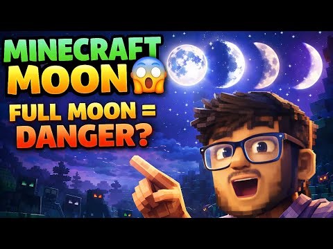 Minecraft Moon Phases Explained 😱 | Full Moon = Danger?