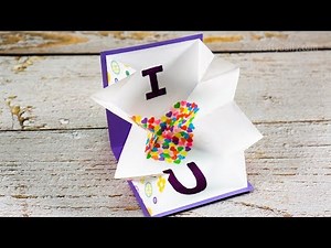 How to make Explosion Card / DIY Valentine's Day Explosion Card / Explosion Card Tutorial
