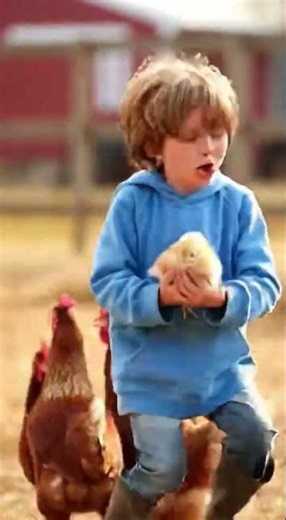 Angry Hens Attacked the Kid 😂🐔 | Too Funny Farm Video