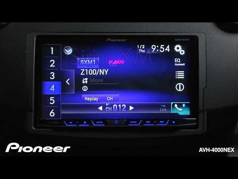 How to - AVH-4000NEX - Use SiriusXM