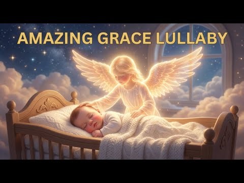 Amazing Grace Lullaby | Peaceful Christian Sleep Music for Babies & Moms | Baby Sleep Fast Tonight