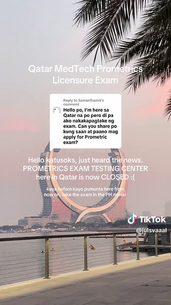 Pagsasara ng Prometrics Testing Center sa Qatar