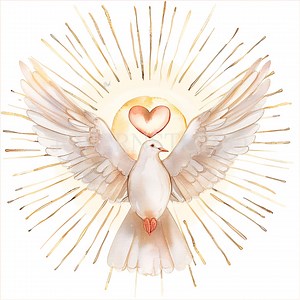 Holy Spirit Clipart Bundle 15 High Quality Png,watercolor Dove of Pentecost,printable Sticker,digital Download,card Making,mixed Media| 271 - Etsy