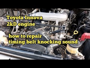 Toyota Innova 2kd engine tensioner knocking sound