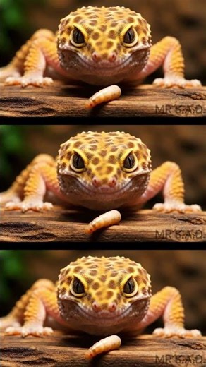 ASMR leopard gecko #asmr #ai #relaxing #viral