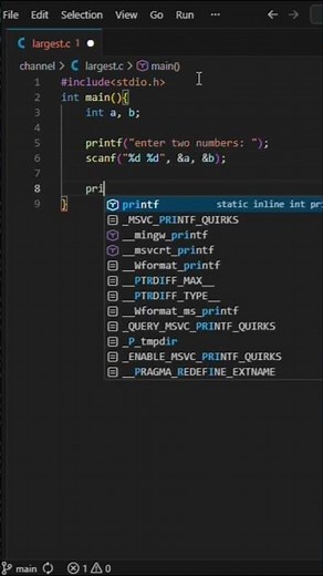 Just 3-line C Code to Find Biggest Number!🤯🔥 #coding #codingbat #codingchallenge #codingstyle#coder