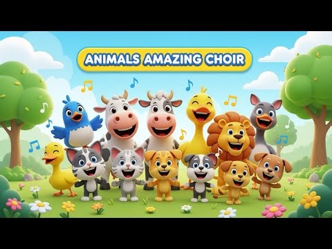 Amazing Animal Choir 🐶🐱 | Fun Animal Song for Kids | Sing Along